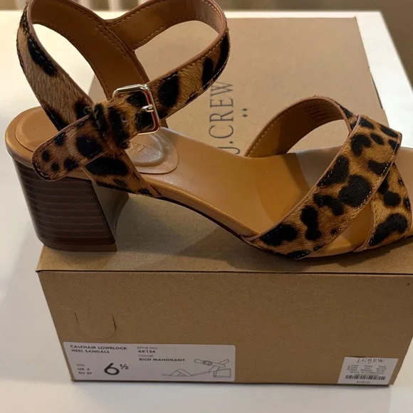 J. Crew Leopard Print Heels - Picture 3 of 4